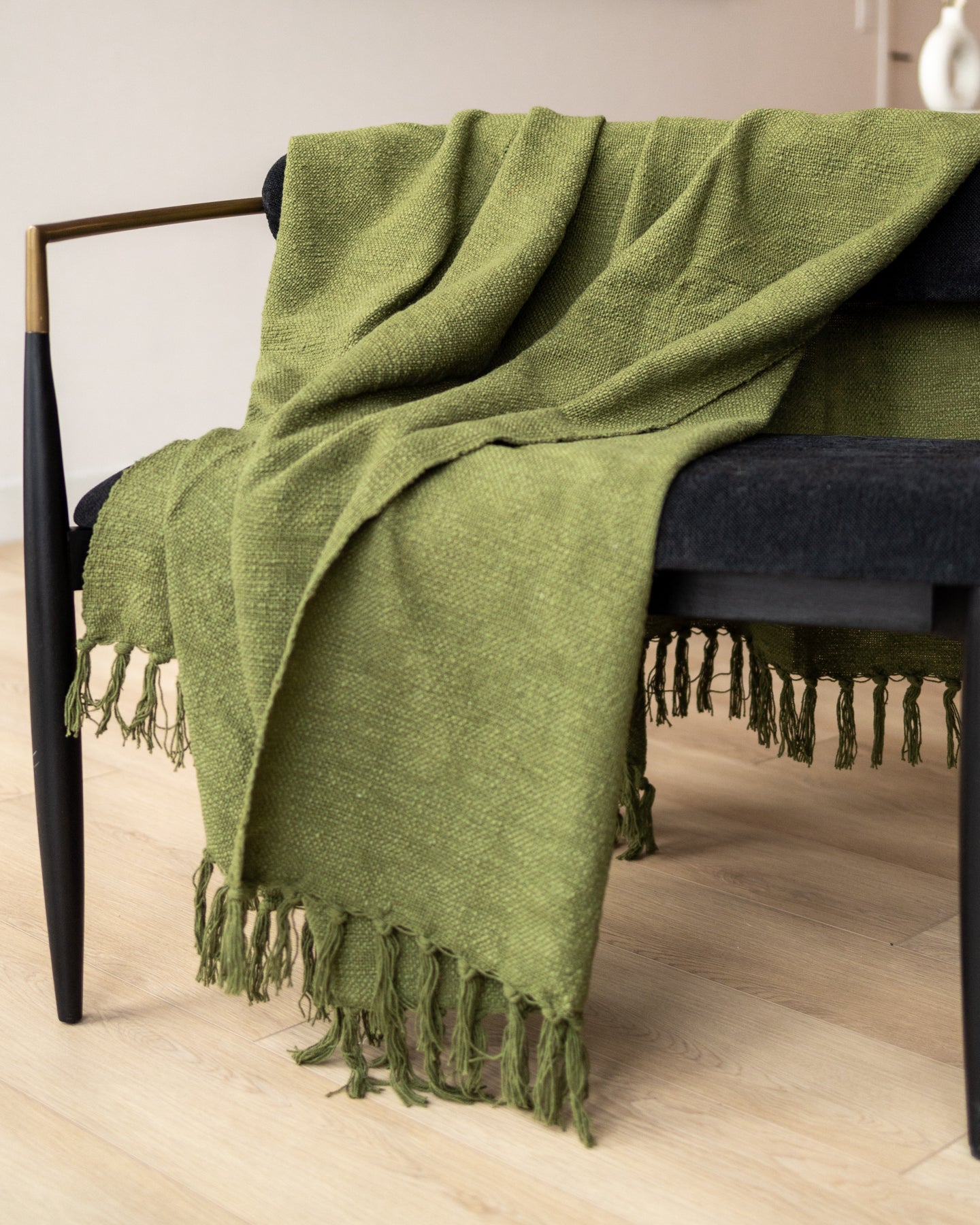 Green discount knitted throw