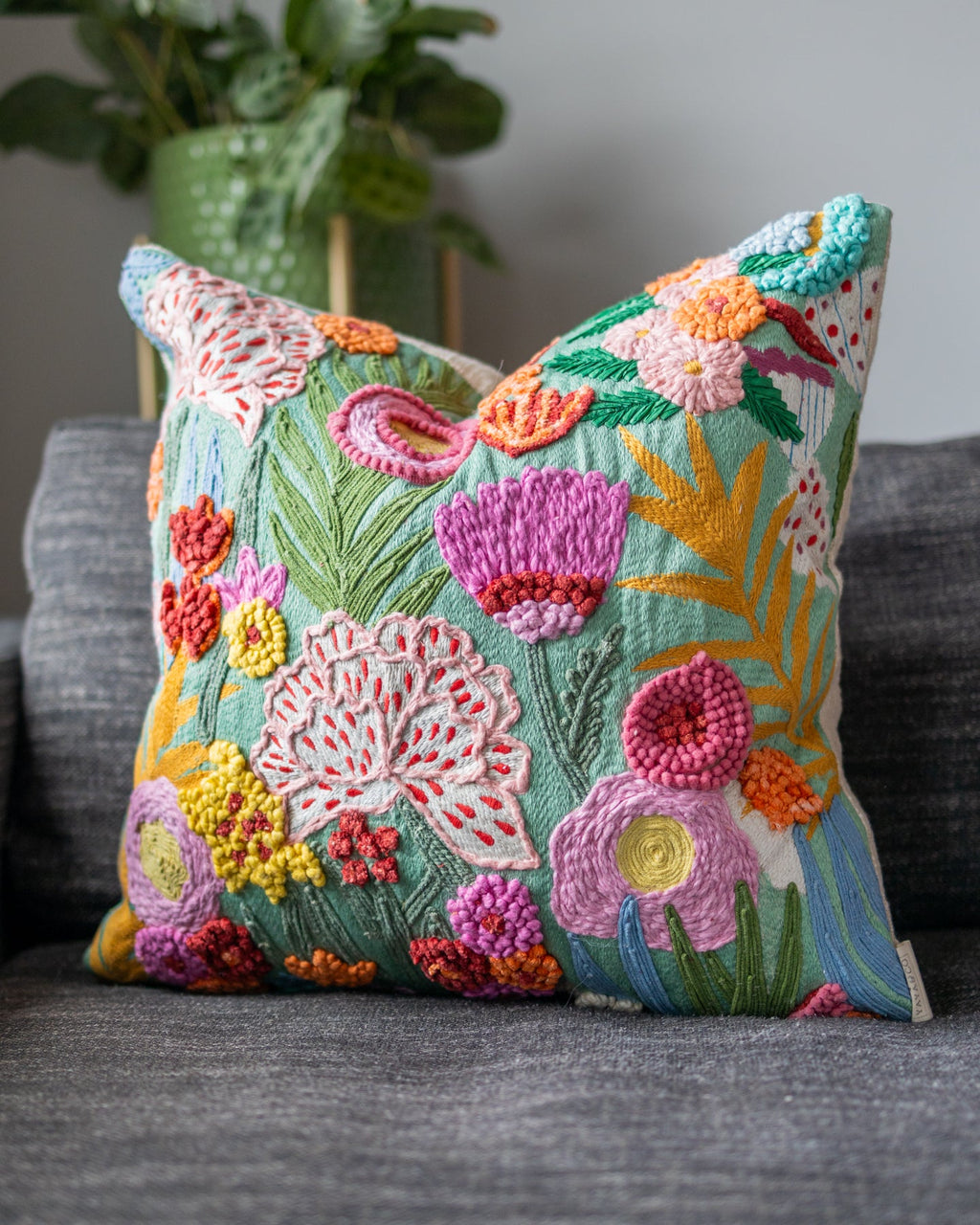 Embroidered Pillows & Throw Pillows