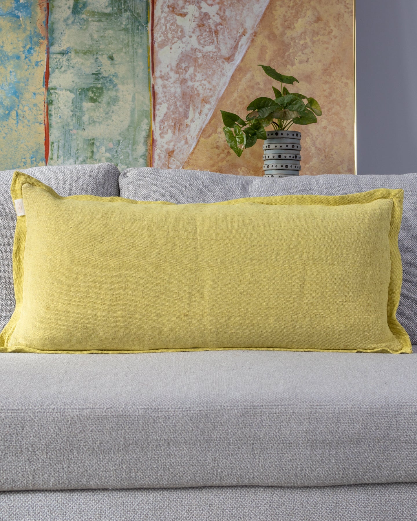 Linen 2025 sofa pillows