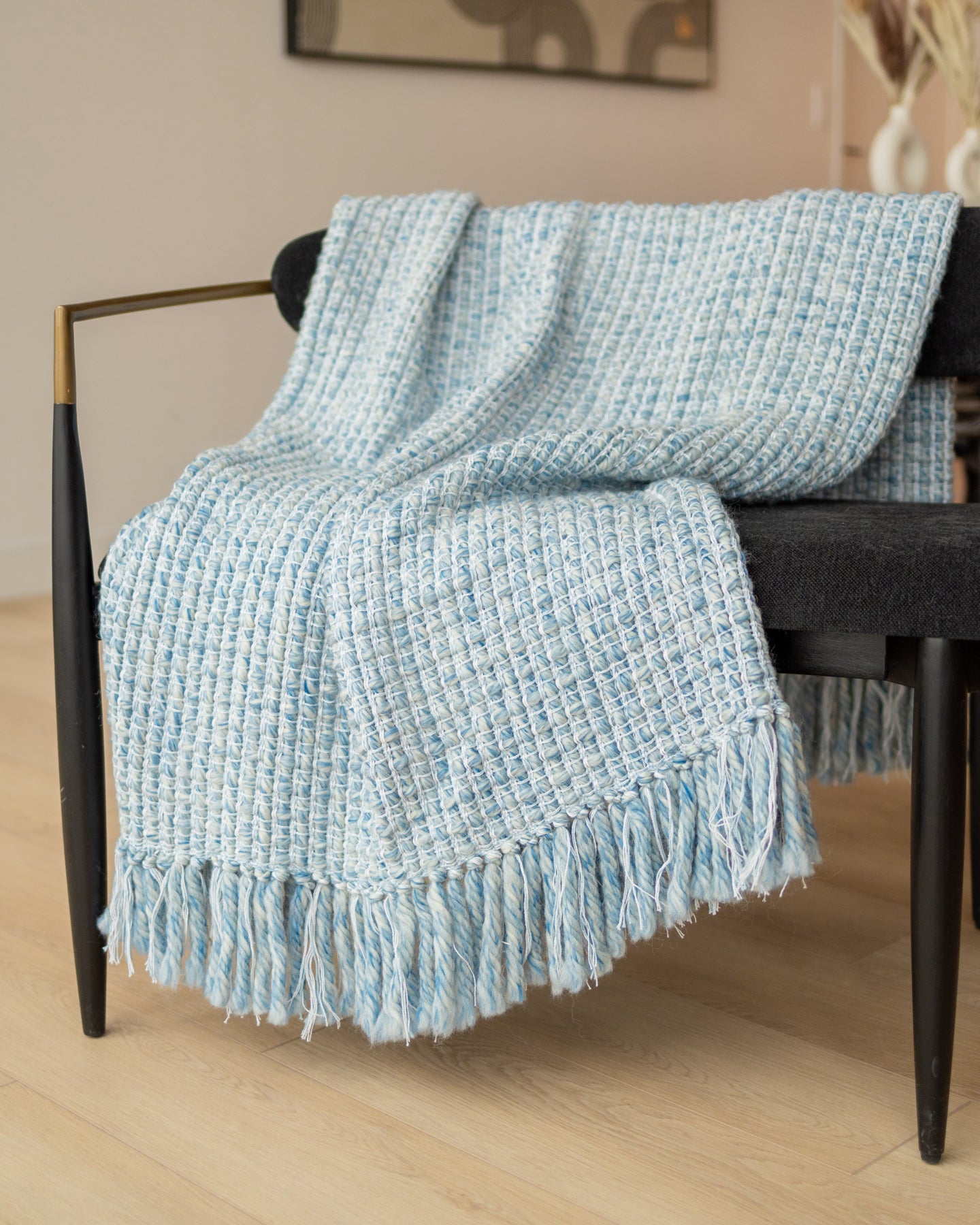 Serenity Organic Cotton and Wool Throw Blanket