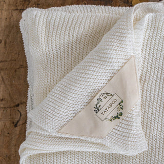 Aline Organic Cotton Linen Throw Blanket - YaYa & Co.