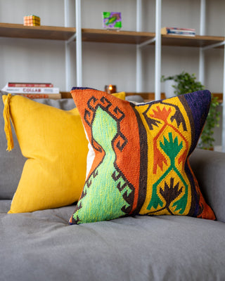 Avik Organic Cotton Kilim Throw Pillow Coming Soon! - YaYa & Co.