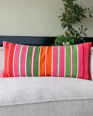 Blake Organic Cotton Striped Lumbar Pillow $135 Today Only - YaYa & Co.