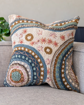 Deidra Bohemian Organic Cotton Throw Pillow - YaYa & Co.