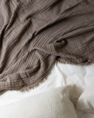 Halo Organic Cotton Muslin Bed Throw - YaYa & Co.