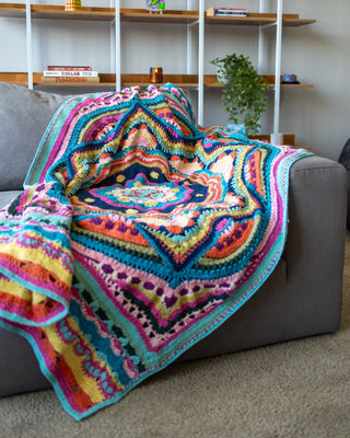 Kalos Organic Cotton Mandala Crochet Throw Coming Soon! - YaYa & Co.