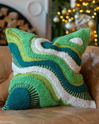 Liam Organic Cotton Abstract Throw Pillow - YaYa & Co.