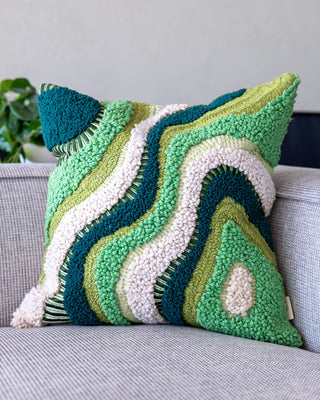 Liam Organic Cotton Abstract Throw Pillow - YaYa & Co.