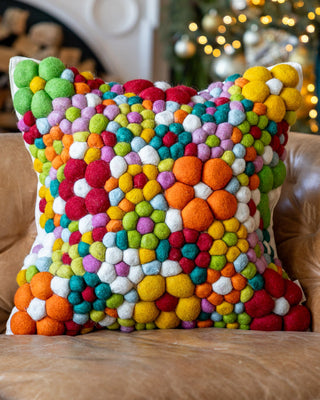 Lolly Organic Wool Abstract Throw Pillow $130 Today Only - YaYa & Co.