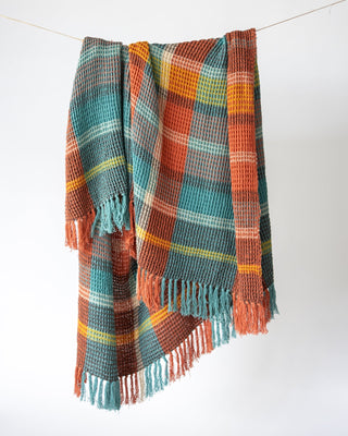 Pia Organic Cotton Waffle Knit Throw Blanket - YaYa & Co.