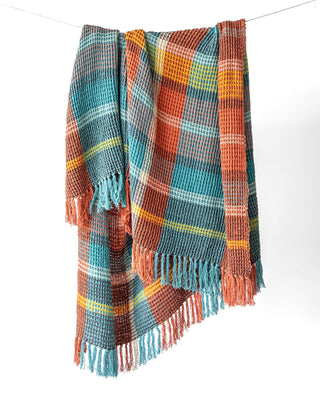 Pia Organic Cotton Waffle Knit Throw Blanket - YaYa & Co.