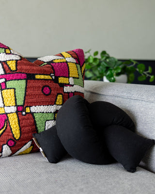 Quillow Handmade Organic Cotton Knot Pillow - YaYa & Co.