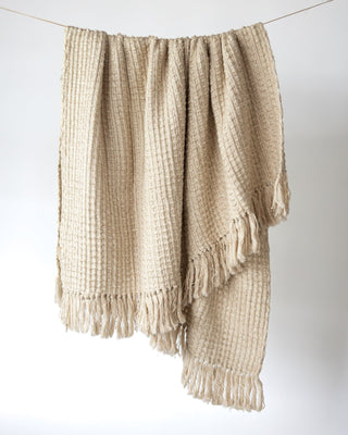 Serenity Organic Cotton and Wool Throw Blanket $130 Today Only - YaYa & Co.