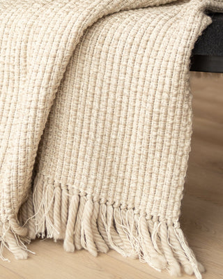 Serenity Organic Cotton and Wool Throw Blanket - YaYa & Co.