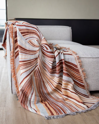 Stevie Organic Cotton Tapestry Throw Blanket - YaYa & Co.