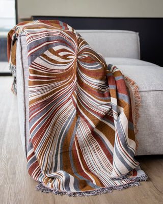 Stevie Organic Cotton Tapestry Throw Blanket - YaYa & Co.