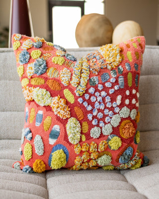 Thea Organic Cotton Abstract Throw Pillow - YaYa & Co.