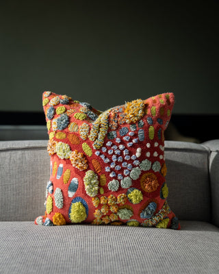 Thea Organic Cotton Abstract Throw Pillow - YaYa & Co.