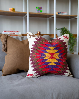 Xyla Organic Cotton Kilim Throw Pillow Coming Soon! - YaYa & Co.