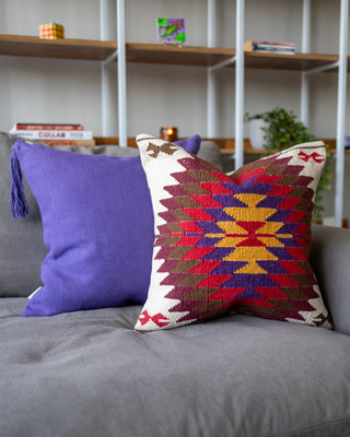 Xyla Organic Cotton Kilim Throw Pillow Coming Soon! - YaYa & Co.