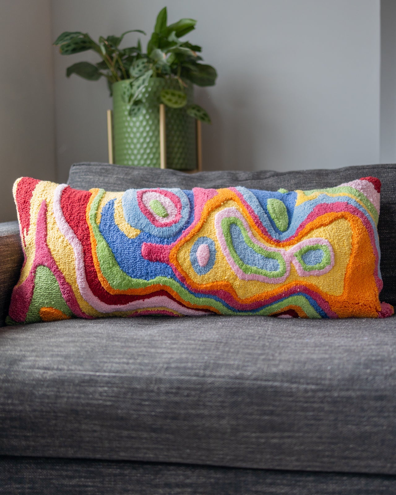 Rainbow discount lumbar pillow