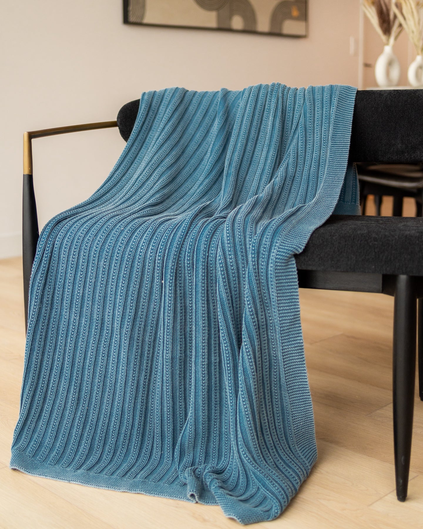 Teal discount knitted throw