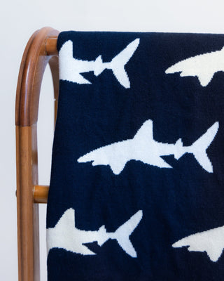 Bruce Organic Cotton Shark Baby and Kids Throw Blanket - YaYa & Co.