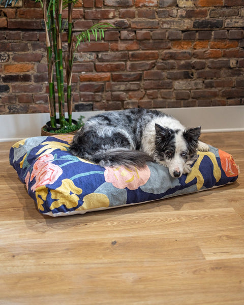 YAYA Co. Daisy Organic Cotton Dog Bed Organic Cotton Fill