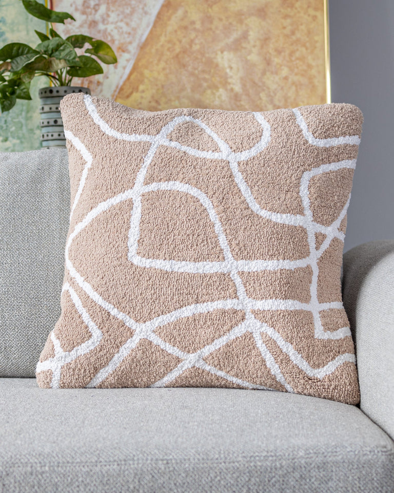 Bellows Organic Cotton Abstract Lumbar Pillow – YaYa & Co.