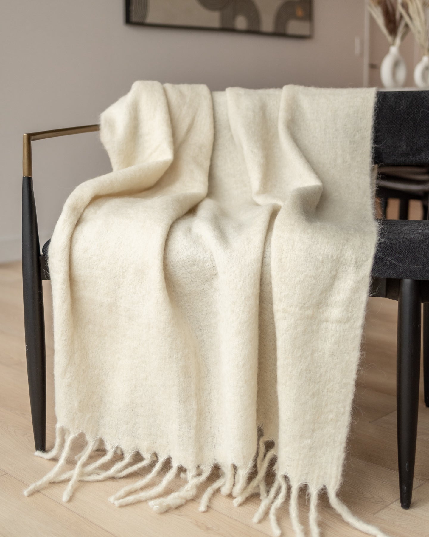 Organic wool throw new arrivals