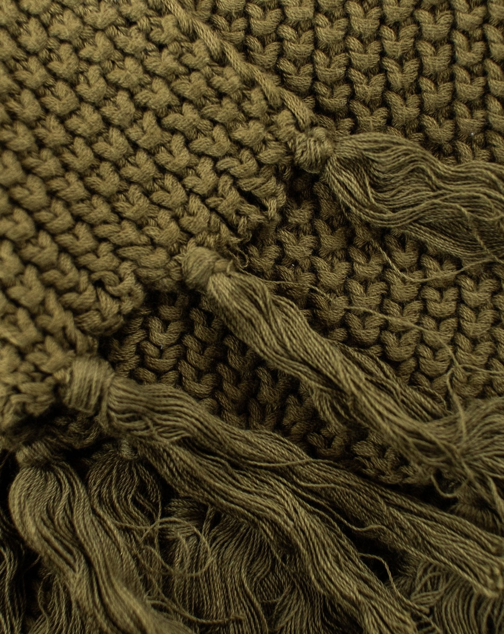 Olive green knit online throw blanket