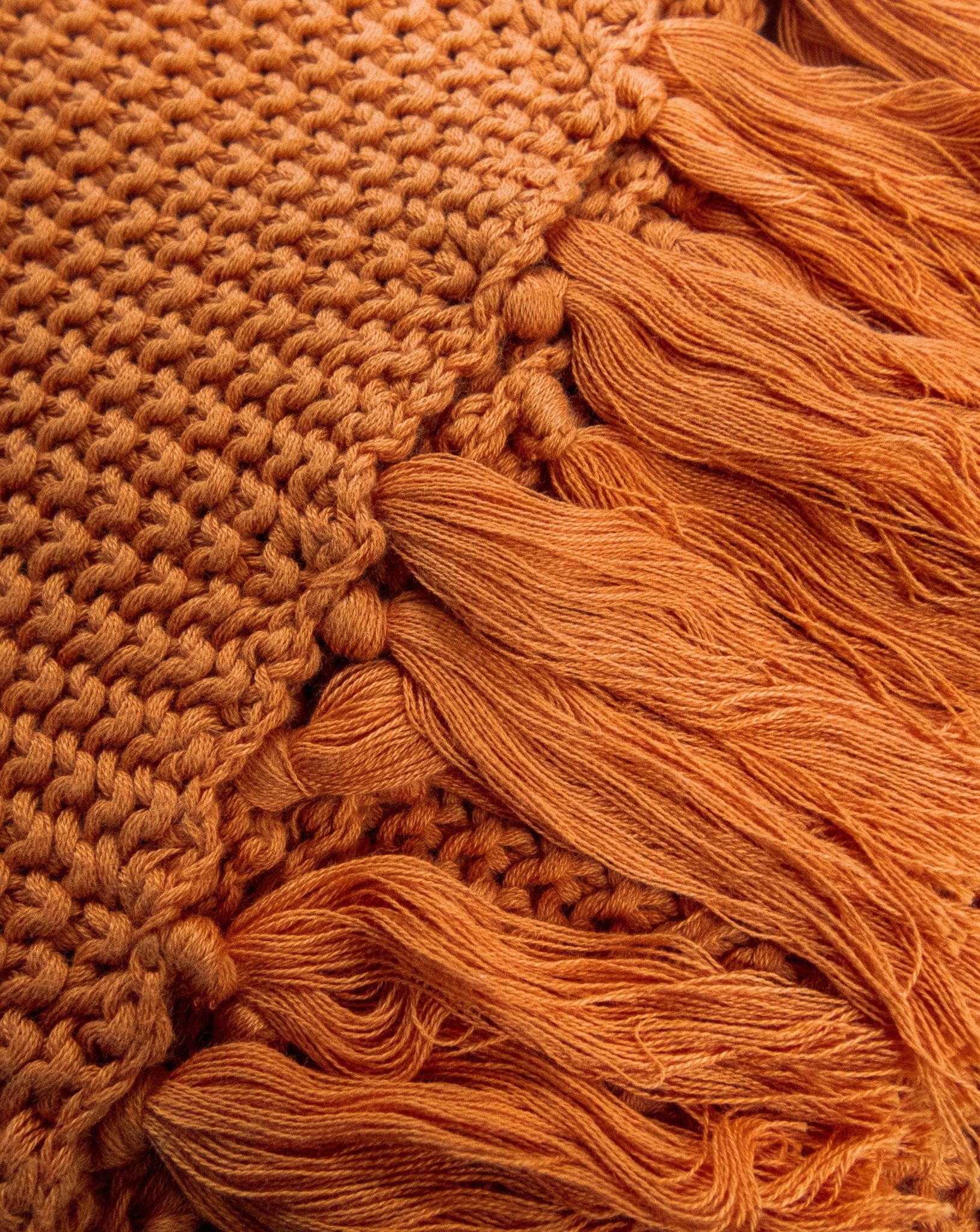 Rust discount knit blanket