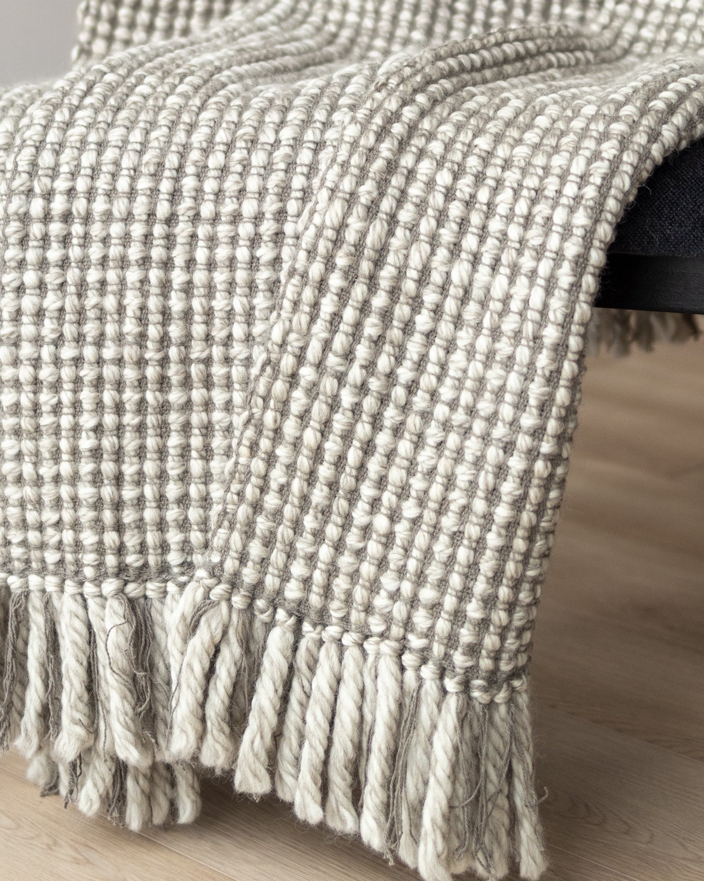 Serenity Organic Cotton and Wool Throw Blanket